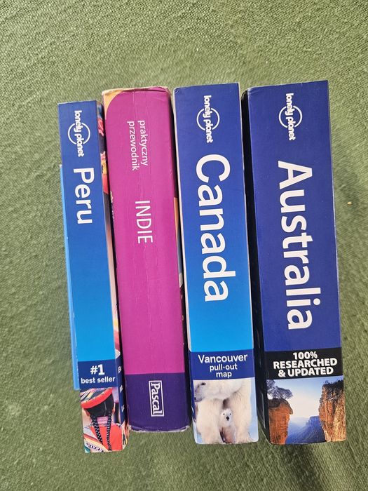 Lonely planet - Australia, Kanada, Peru, Indie