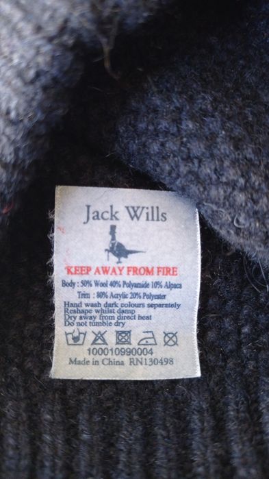 Шапка с помпоном jack wills шерсть альпака размер m