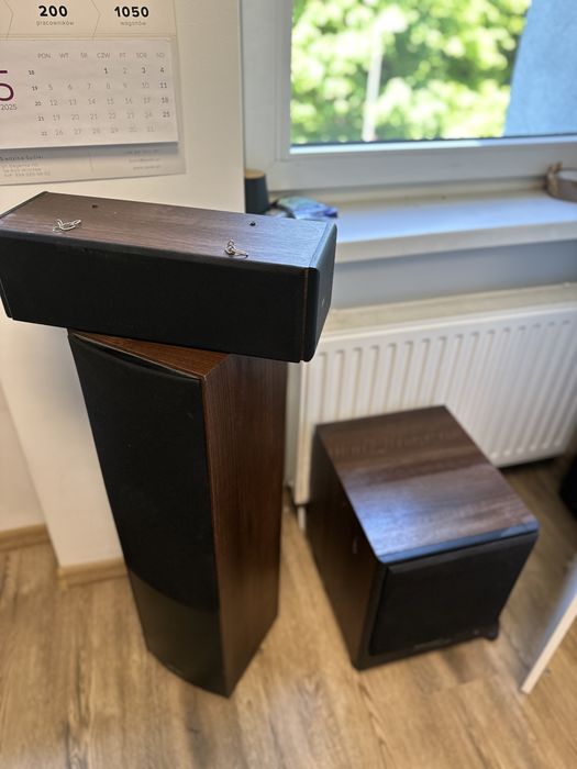 Zestaw kina domowego Denon AVR 390 + 5 glosnikow