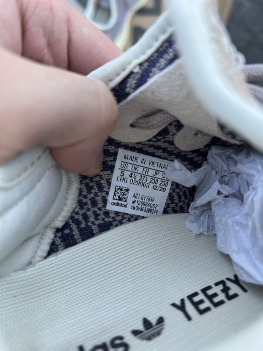 Adidas Yeezy Boost 350 V2 Ash Pearl sneakersy niskie brązowe 37 1/3