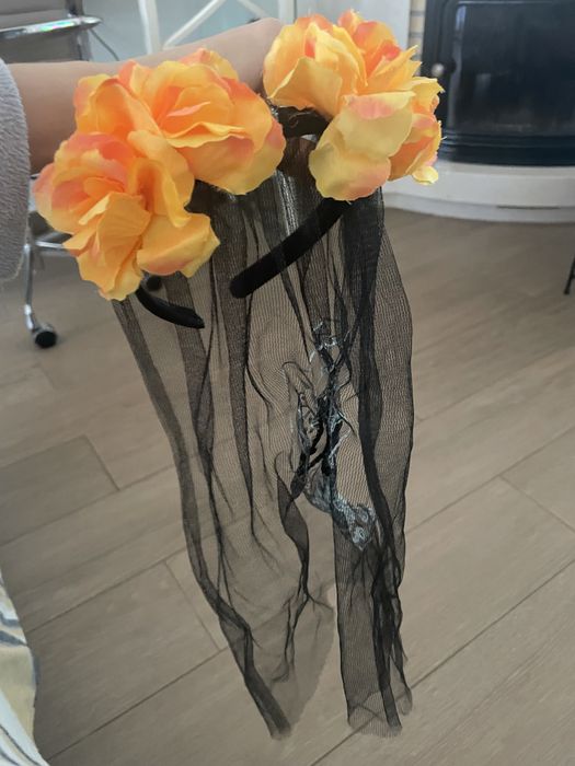 Bandolete Halloween coroa flores