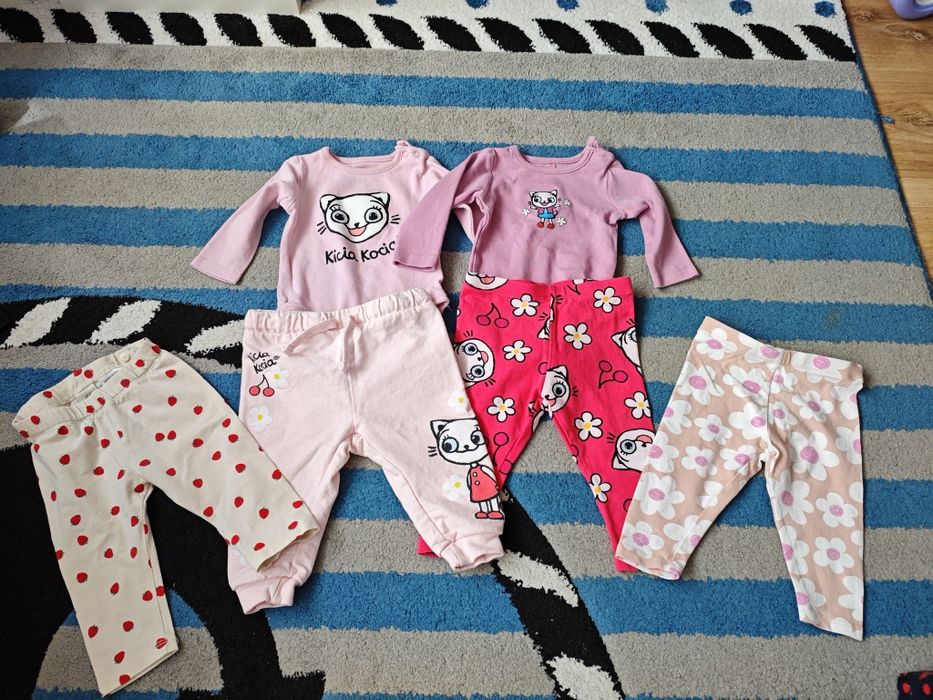 Zestaw body, spodnie, legginsy kicia kocia 68