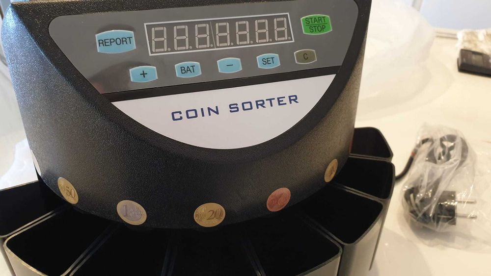 Coin Counter Machine – Separates, Calculates Total Value, and Provides Detailed Breakdown64284413251074121