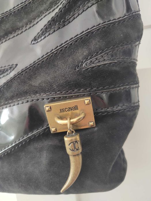 Ekskluzywna torba Roberto Cavalli skóra dżety torebka firmowa