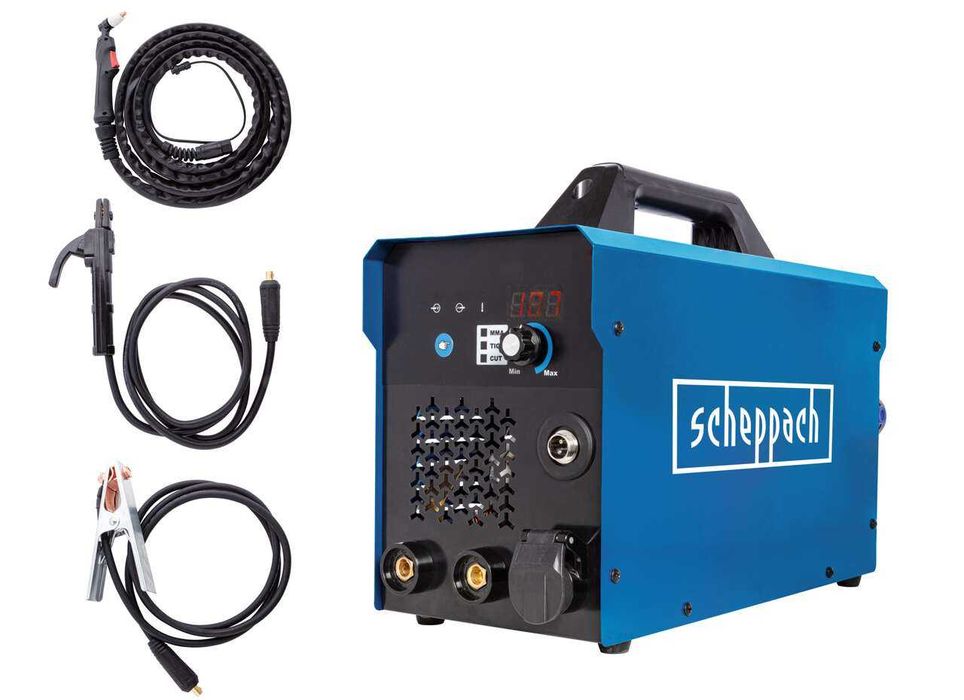 Мультизварювальний апарат 3в1 WSE4000-CUT scheppach сварка плазмоий