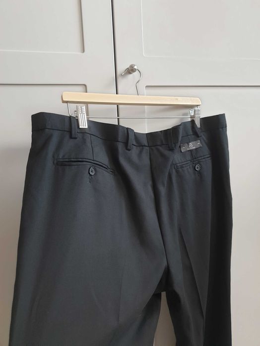 Nowe czarne wełniane spodnie M&S 2XL