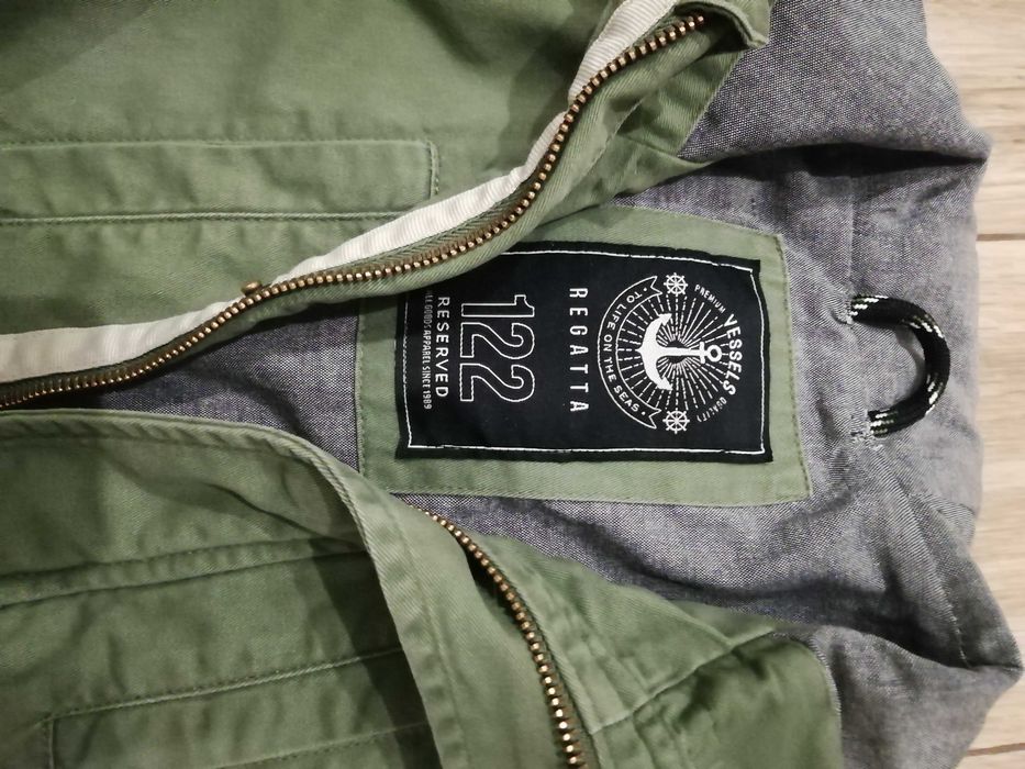 Kurtka dziecięca, parka, 122 cm, Reserved, khaki