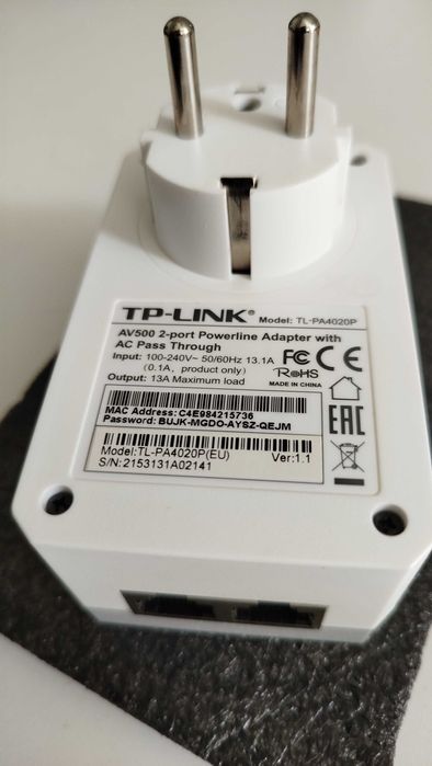Power Lines TP-LINK AV500 (500 Mbps) - Kit 2 unidades64750727929219122