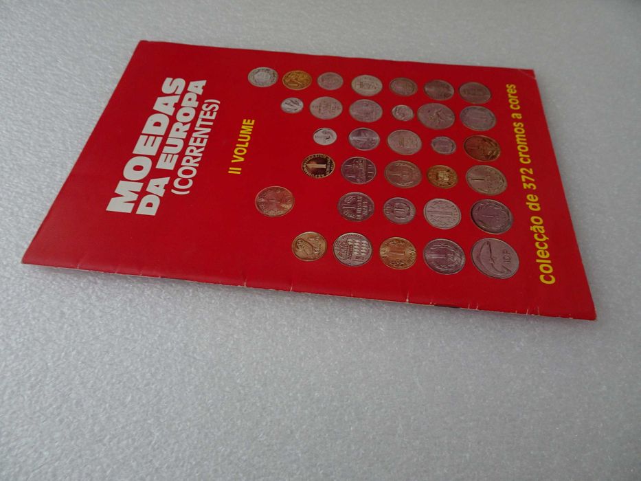 Caderneta de cromos vazia Moedas da Europa (correntes) II Volume