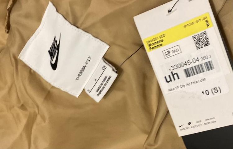 Пуховик Nike оригинал женский длинный бежевый S/M парка зимняя DH4081