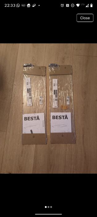 2 półki IKEA Bestå, 56x16 cm