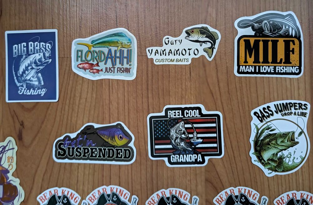 Наклейки рыбалка