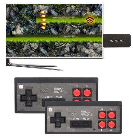 Consola de jogos Retro Gaming | Sem fio | 600 Jogos | Jogos de vídeo