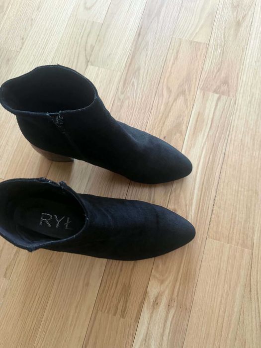 Botki zamszowe skóra RYŁKO