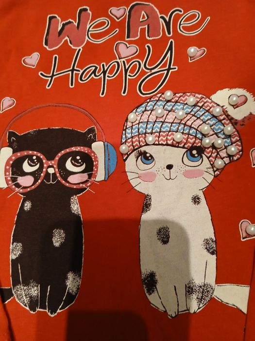 Bluzka, tunika dla dziewczynki j.nowa,kotki