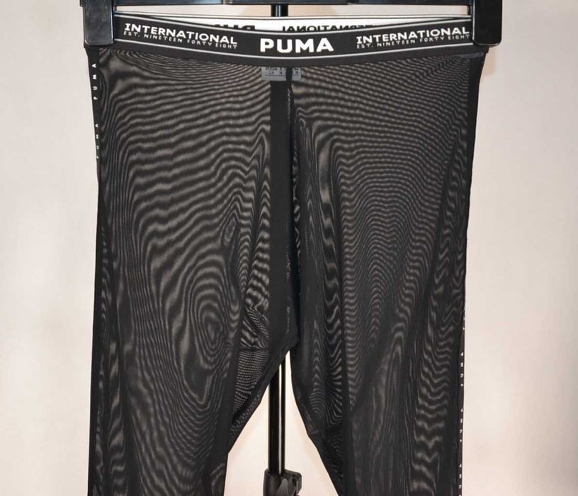 PUMA International Mesh Przezroczyste Legginsy Damskie S Oryginalne Super Stan