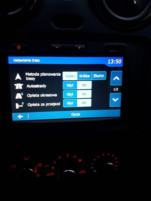 Radio z nawigacją Dacia Dokker Lodgy