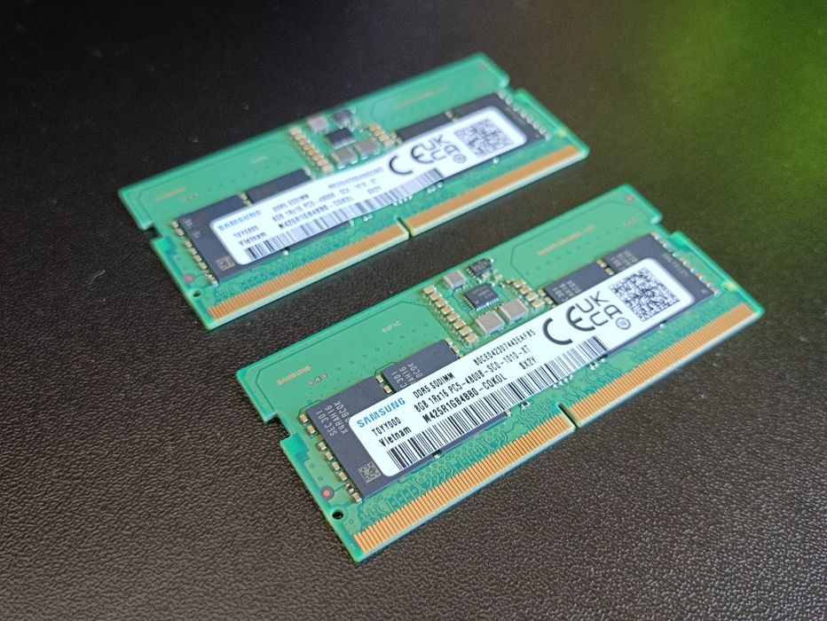 »Оперативна пам'ять DDR5 16 Gb (2x8) Samsung 4800 SODIM ноутбук
