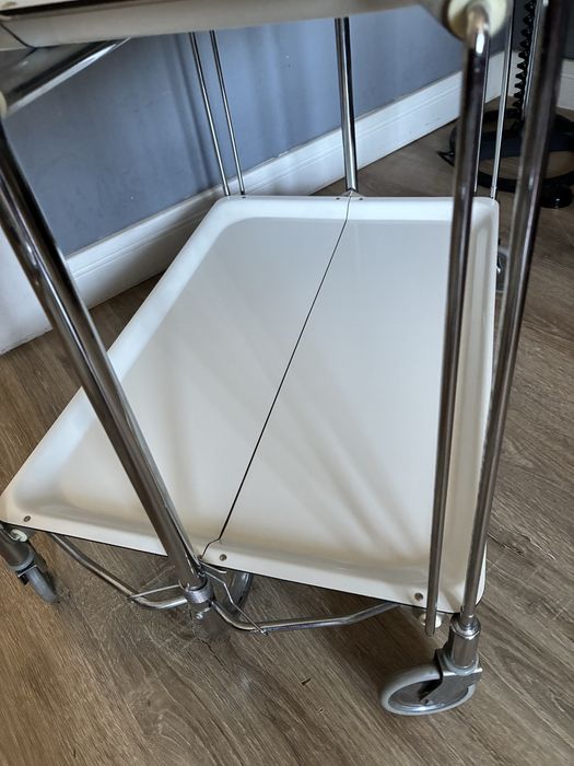 Barek na kółkach stolik pomocniczy vintage design lata 70 80