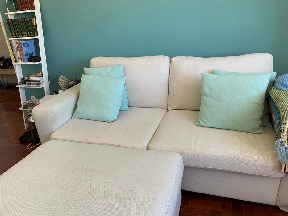 Sofá 3 lugares e chaise lounge