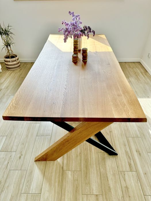 Promocja! Oryginalny dębowy stól 200x95 loftowy drewno