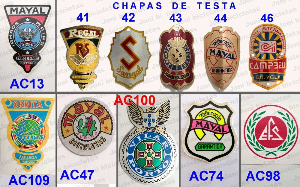 Palas, malas e punhos de bicicleta pasteleira