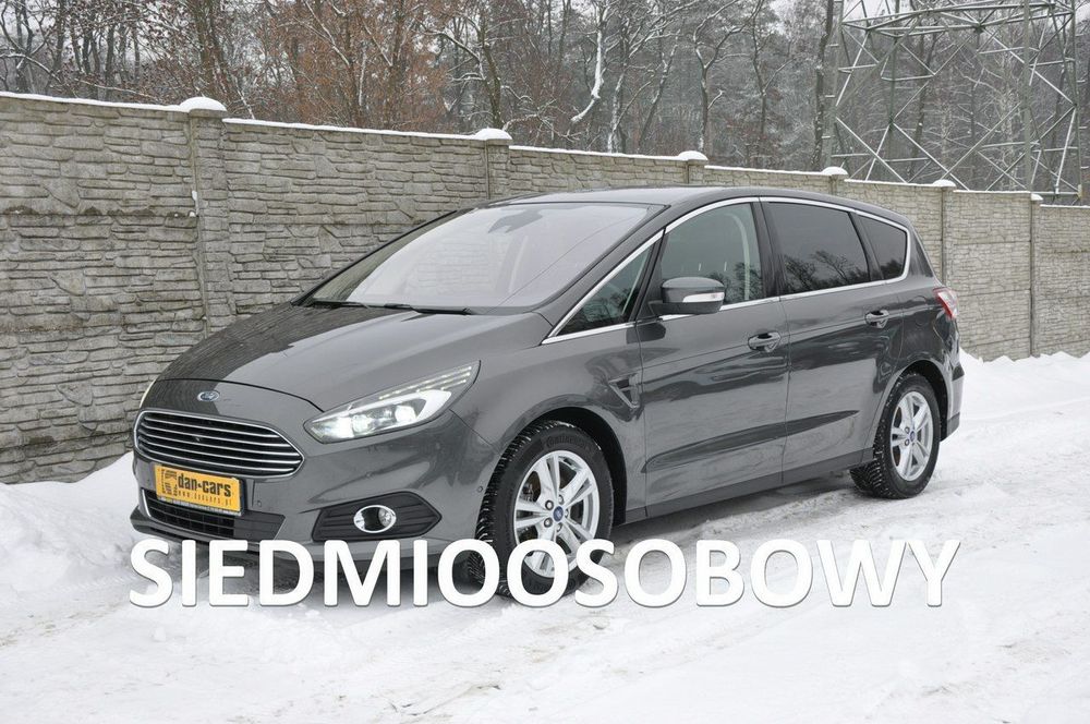 Ford S-Max 2.0TDCi 150KM manual Full LED 7 foteli Kamera przód tył Asystenci SONY