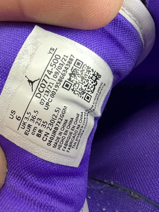 Кросівки Дитячі 36,5р. Nike Air Jordan 1 Low 'Psychic Purple