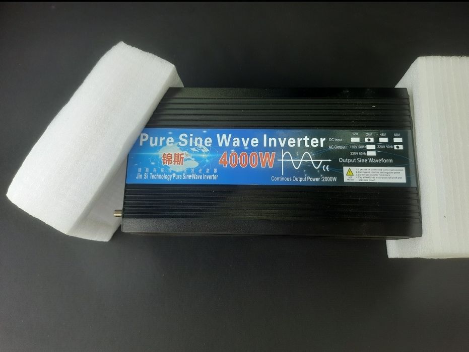 Інвертор чистий синус : 12v 24 v на 220v. 1000w 2000w 2600w 4000W