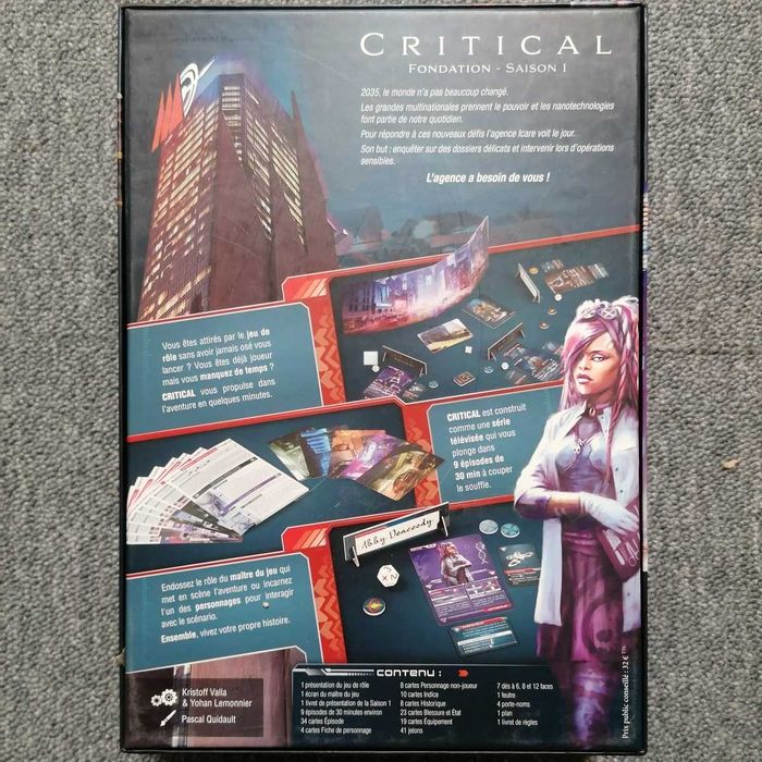Critical - Fondation Saison 1 - jogo de role-play RPG