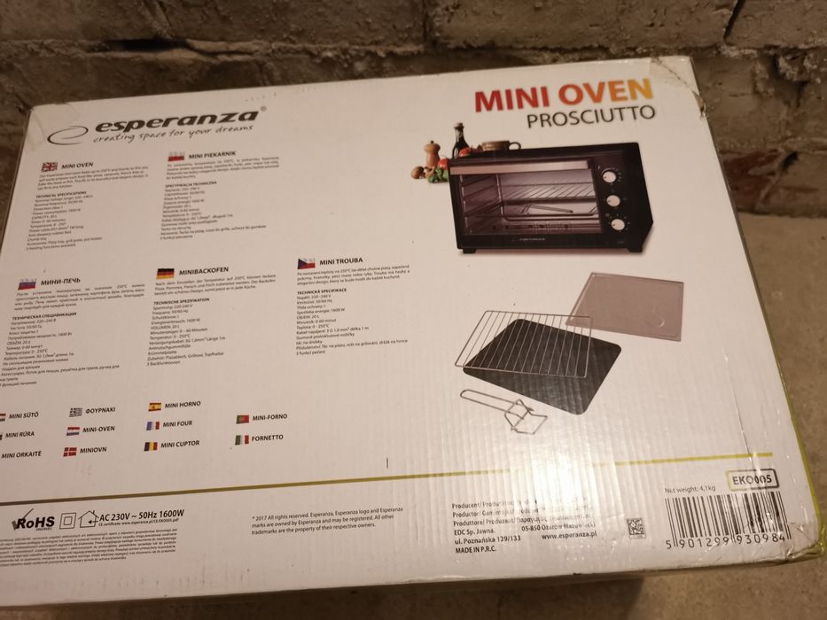 Sprzedam kuchenkę elektryczną o pojemności 20 l. oś