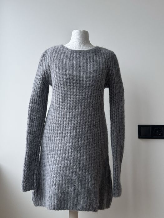 Сірий светер сукня серый свитер платье COS альпака шерсть