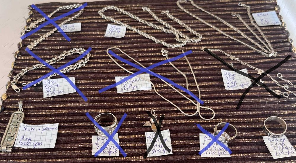 Срібні вироби срібло ланцюжок колечко кулон підвіска Єгипет цепочка