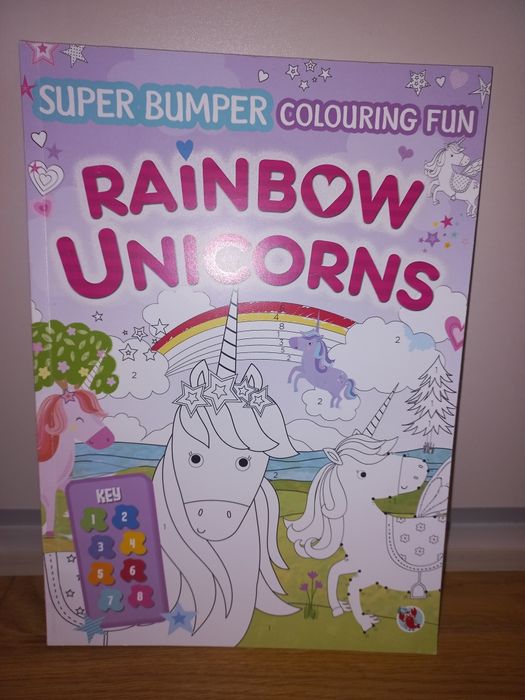 Rainbow unicorns kolorowanka jednorożce