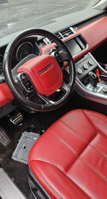 Land rover Range rover L494 fotele kanapa skóra czerwona