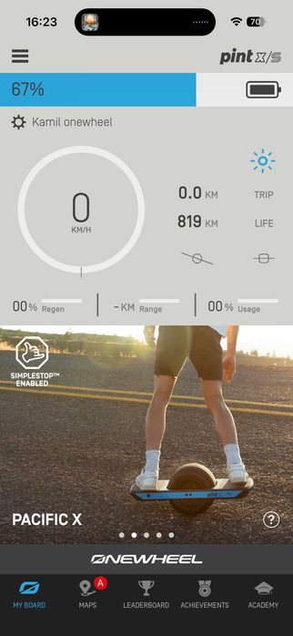 Onewheel Pint X - 819km