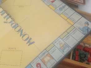 monopoly vintage, caixa de madeira, hasbro 2004