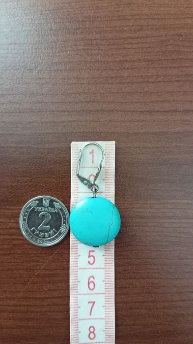 Сережки з бірюзою