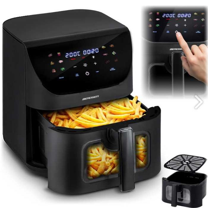 Nowa Frytkownica Beztłuszczowa Air Fryer Duża Frytownica 8l 1700w HIT