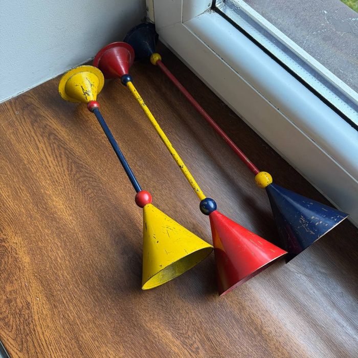 Zestaw Trzech Świeczników "Confetti" autorstwa A. Efverlund  Ikea 90te
