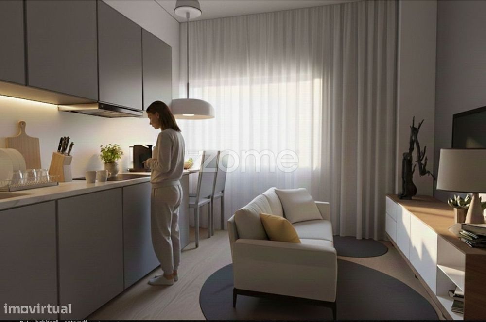 Apartamento T1 + Cave Utilizável no Centro de São João da Madeira