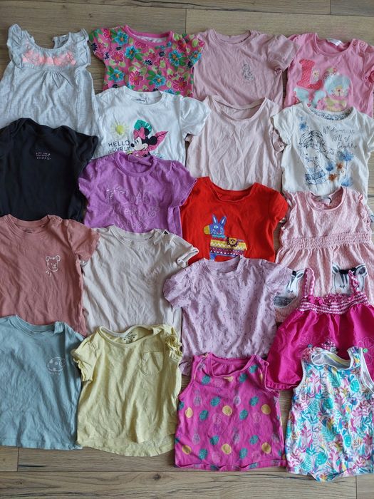 Mega paka koszulka z krótkim rękawem na lato dla dziewczynki różne mar
