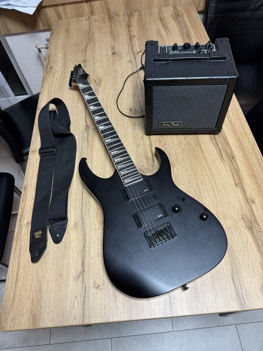 Gitara elektyczna  z piecykiem na gwarancji