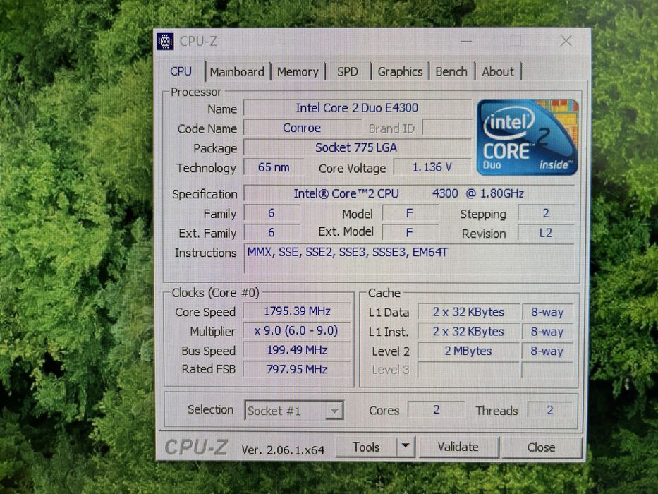 Intel Core 2 Duo 4300 1,8GHz LGA 775 Conroe 2M E4300 SL9TB
