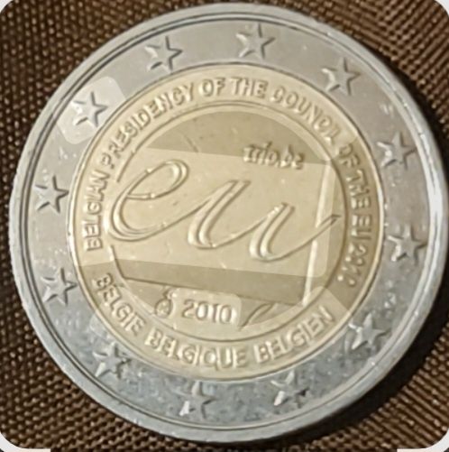 Moeda 2€, Bélgica 2010