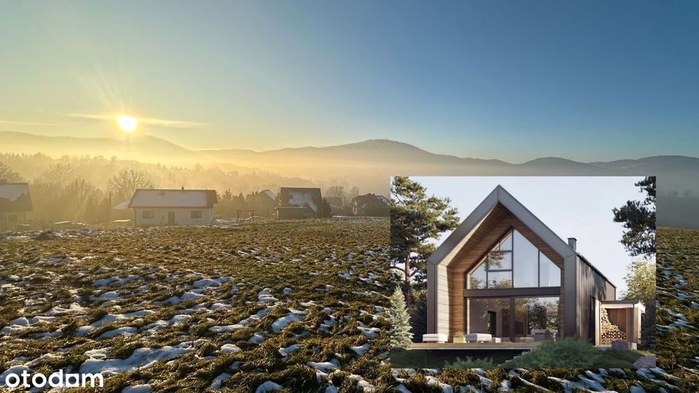 WIDOKOWA DZIAŁKA 22 a + DOM 136 m2 Lipowa