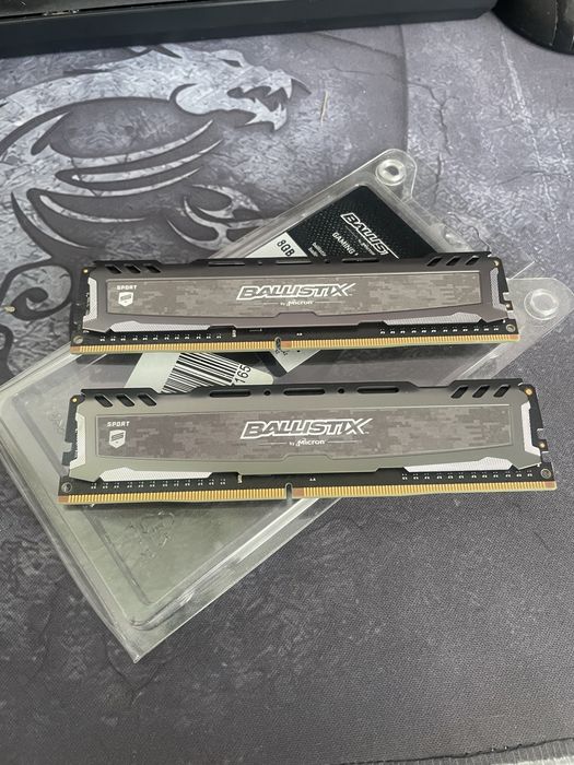 Ballistix micron ddr 4 2х8 16gb