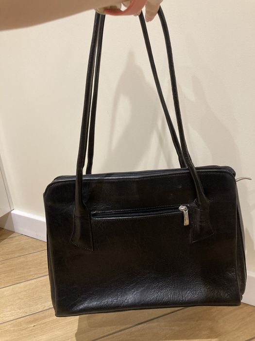 Paters torebka skórzana czarna a4