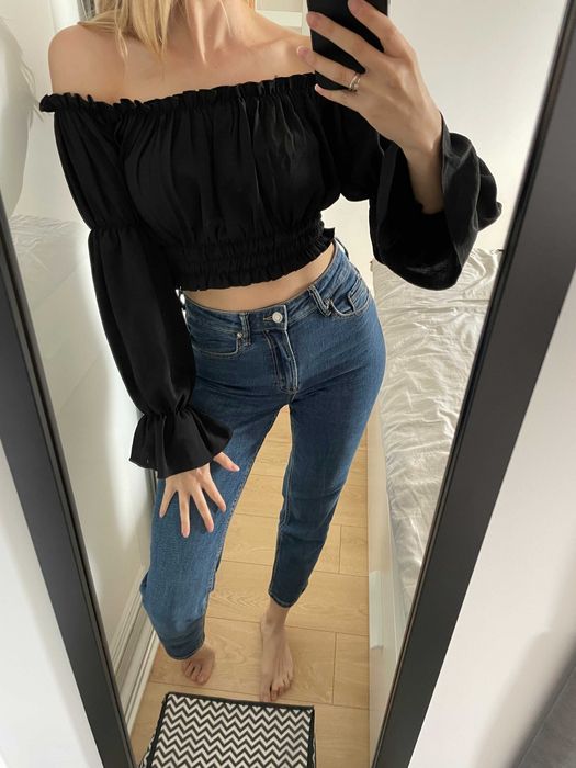 Bluzka hiszpanka czarna