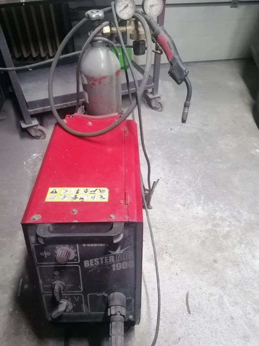 Spawarka Bester 1900 na 230 i 380V + reduktor butla przyłbica komplet